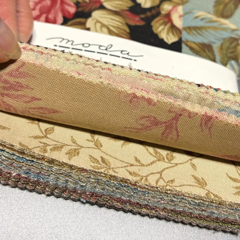 Moda Dominique Char Pack Sentimental Studios Floral Cotton Fabric Squares Precut